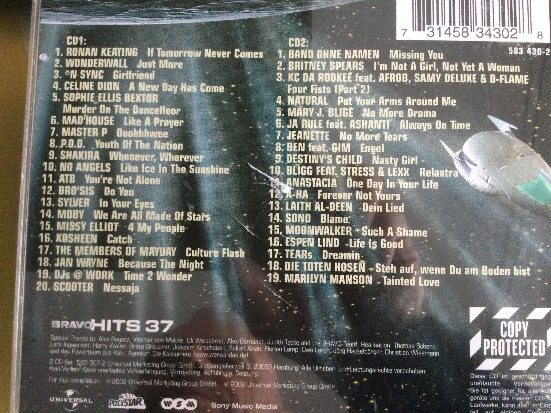 CD: BRAVO HITS  37 – Usato da Thierachern venduto da sweden08 1