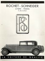 Rochet-Schneider Cars - Alte Werbung / Publicité 1930