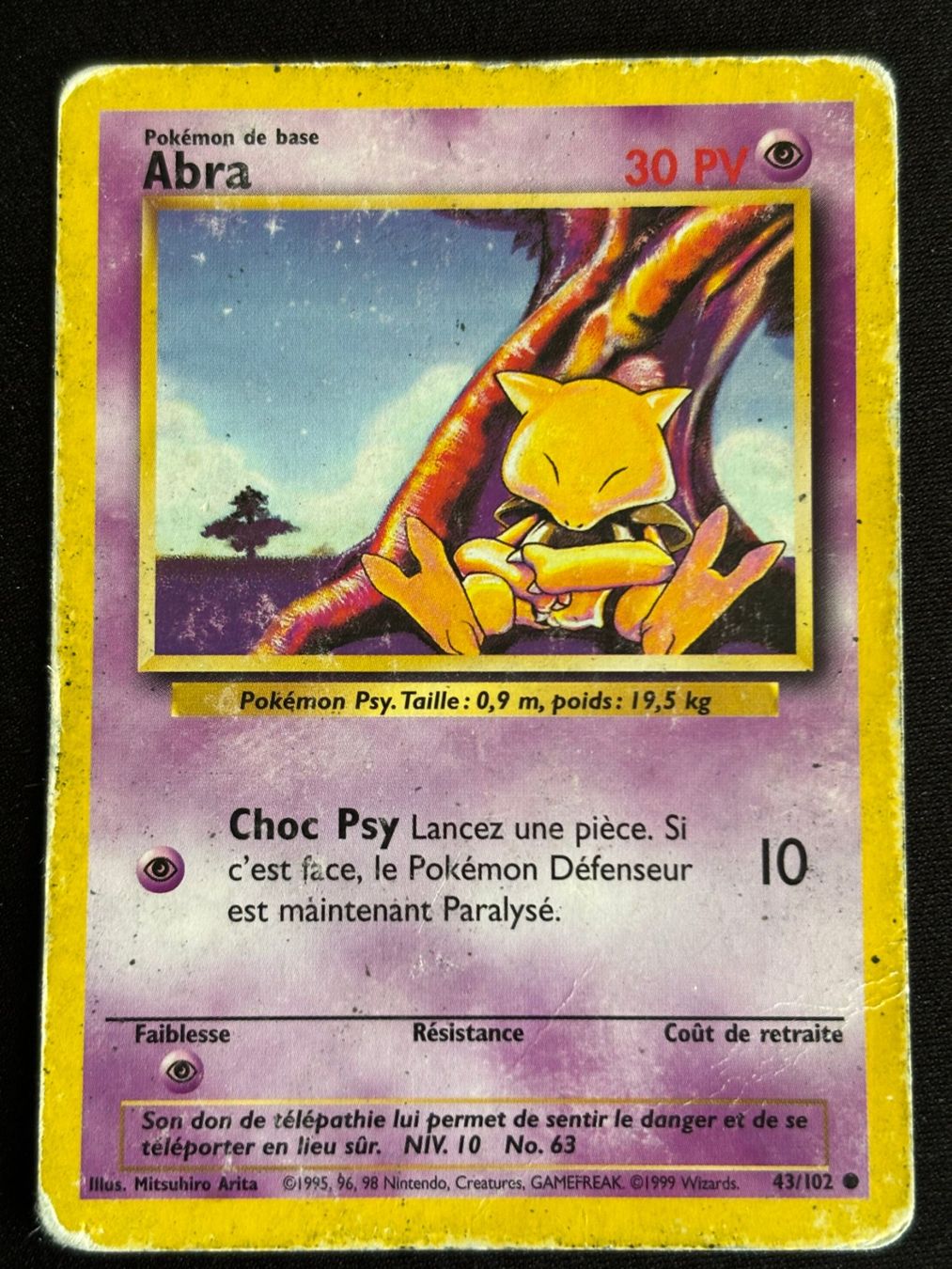 Pokémon Carte collezionabili: Pokemon Abra - Set de Base 43/102 - Français – Usato da Bern venduto da Big_GS