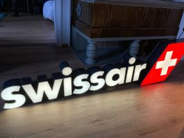 Einzigartige Swissair Leuchtreklame / Neonreklame