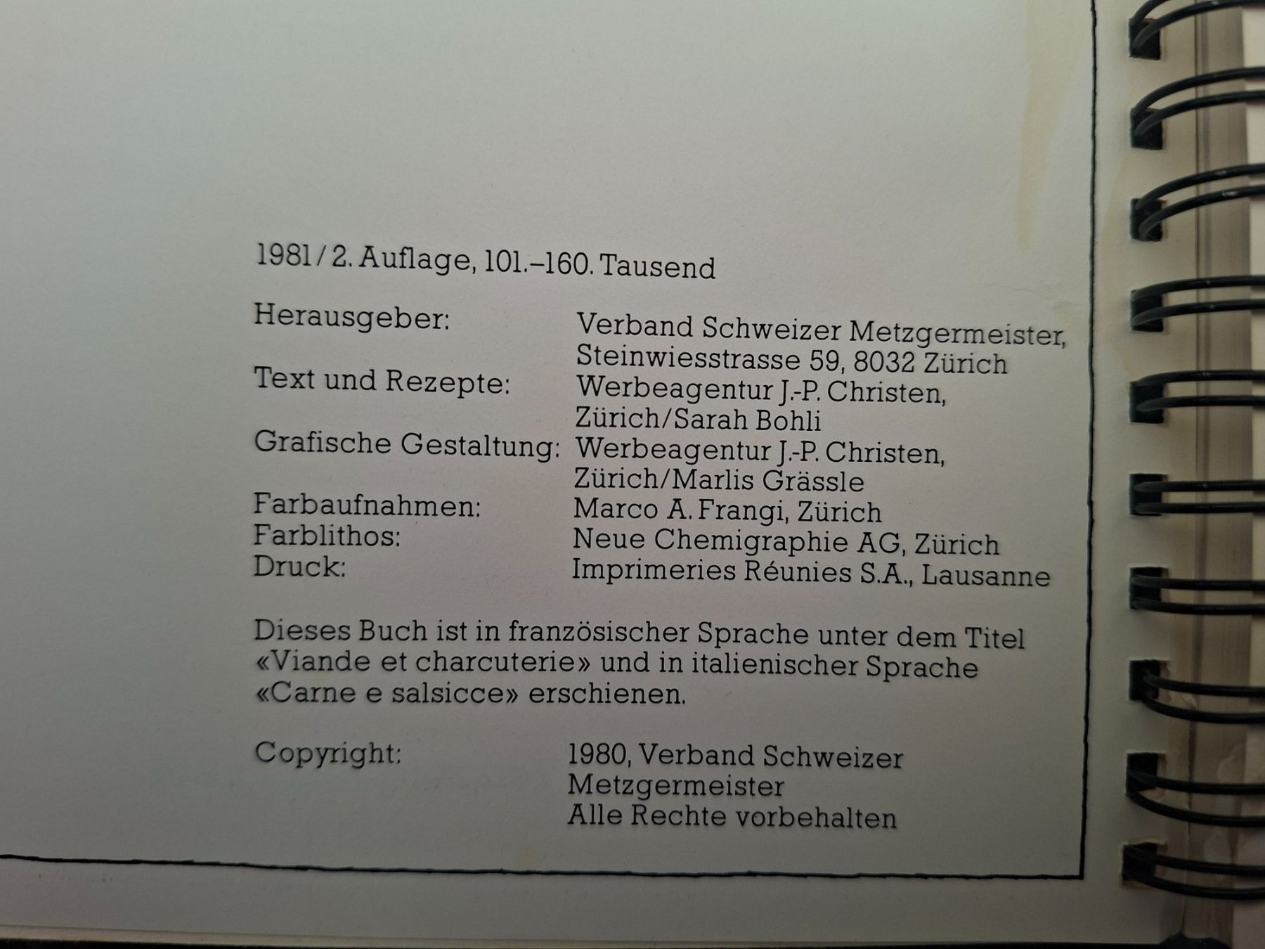 Livres: Rezepte / Kochbuch - Fleisch und Wurst – D'occasion à Boniswil par Totomat-Lady2 4