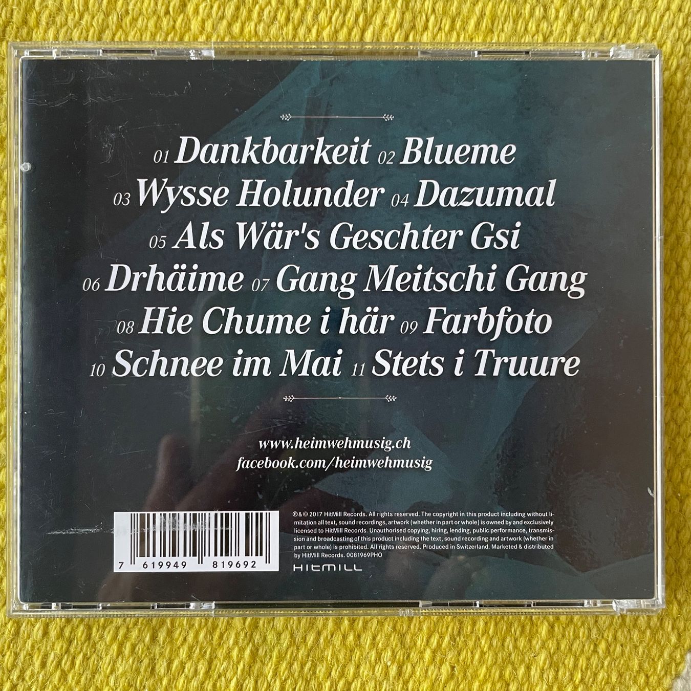 CD: HEIMWEH-BLUEME – Usato da Rorschacherberg venduto da CD-Roli 1