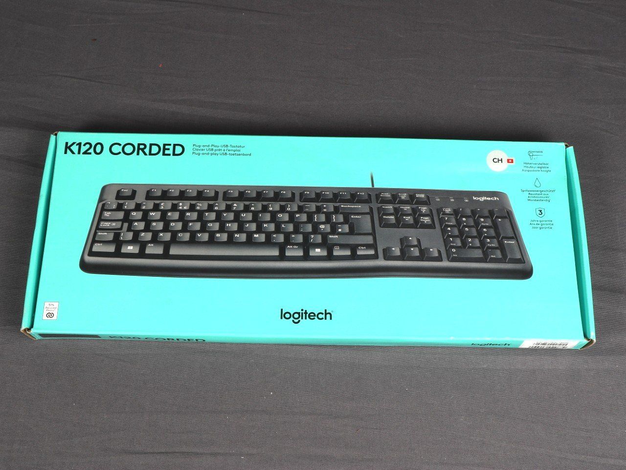 Logitech Tastiere: LOGITECH K120 CORDED PC Tastatur – Usato da Steinen venduto da Restwert_Steinen 4