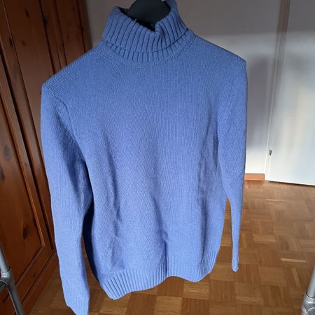 ZARA Blue Turtleneck Sweater Grösse S