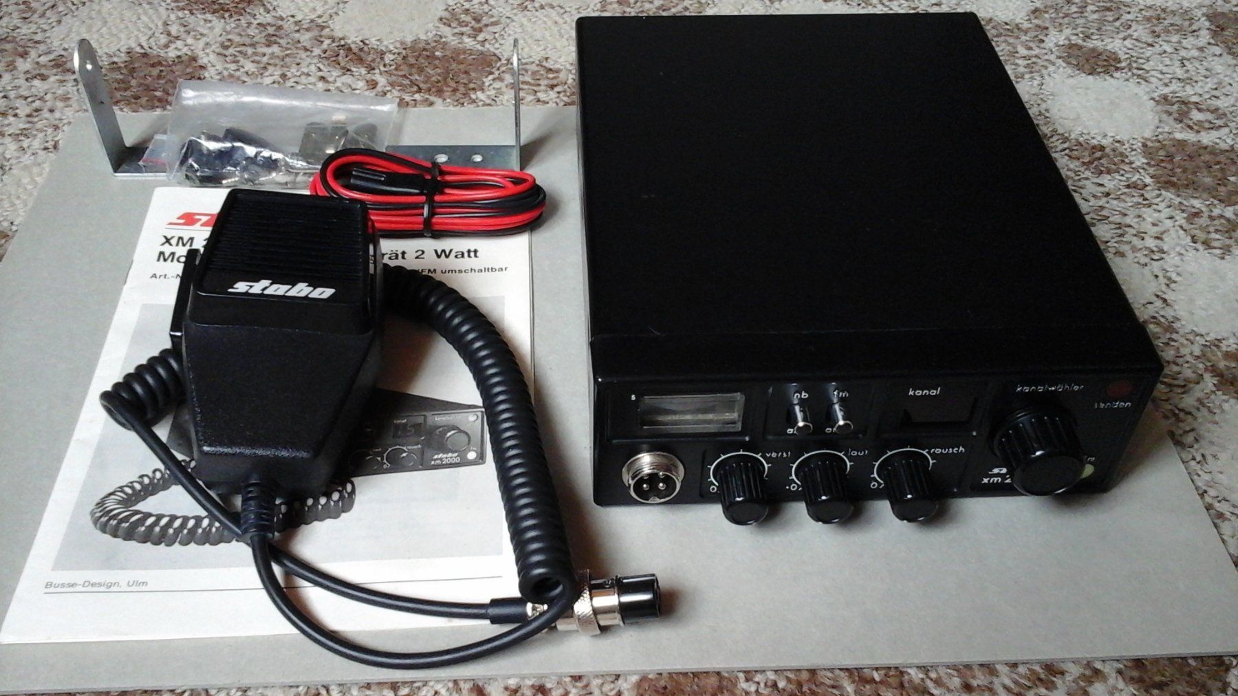 Radiocomunicazione: Stabo XM 2000 CH  CB Mobilfunkgerät AM/FM (Oldtimer) – Usato da Farnern venduto da Radiovox 3