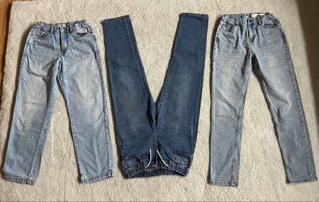 3 paar coole Jeans in Grösse 2 x 152 & 1 x 158