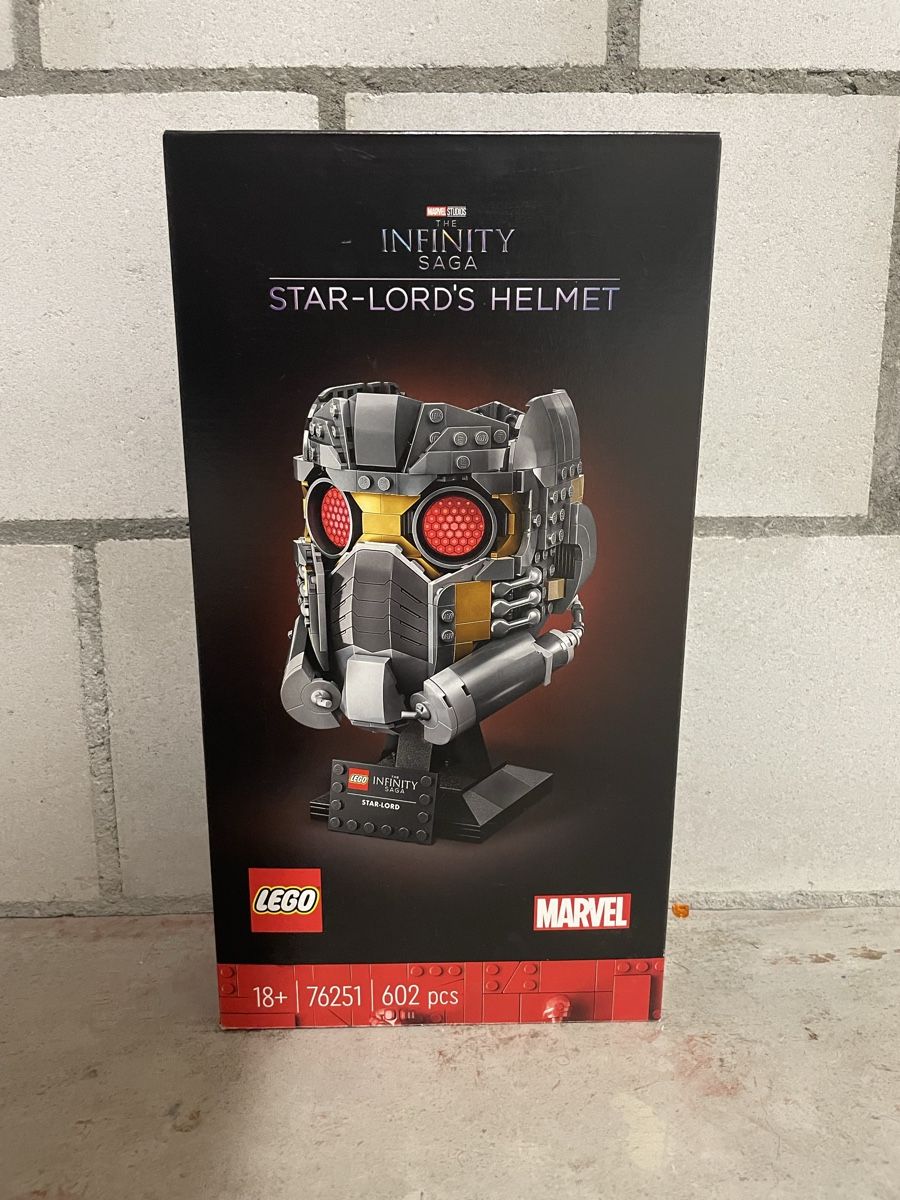 Lego Statuette: LEGO Marvel Star-Lord Helm – Usato da Interlaken venduto da Jonsel
