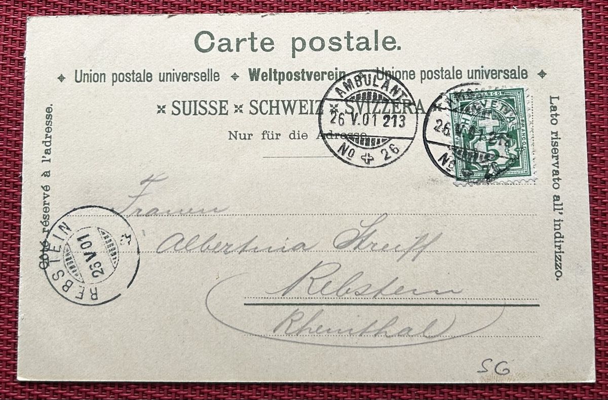 Cartoline postali: Gruss aus Weesen Litho  – Usato da Horw venduto da Tellbub 1
