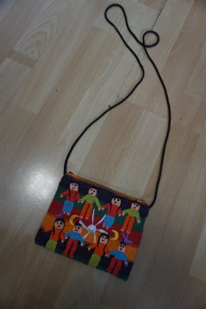 Fröhliche, bunte Tasche/Umhängetasche