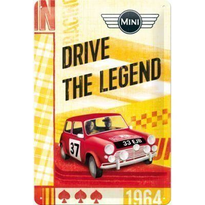 Insegne: Blechschild - Mini - Drive the Legend - – Nuovo e nell'imballaggio originale da Ennetbürgen venduto da open24shop