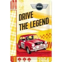 Blechschild - Mini - Drive the Legend -