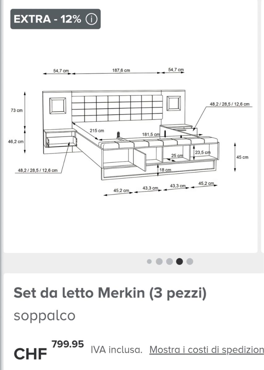 Letti: Vendo Camera da Letto – Usato da Lostallo venduto da nan_2cqk 1