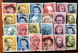  Lot CH Briefmarken mit Gestempelt   