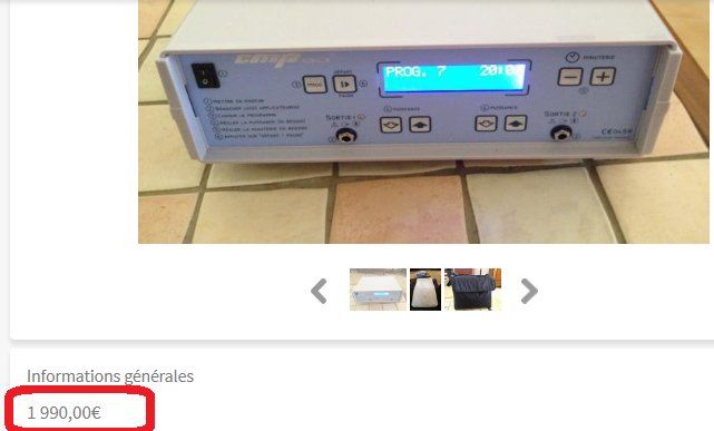 Attrezzature mediche: Magnétothérapie CMP 80 V1  Magnetotherapie – Usato da Collonges venduto da arashee 6