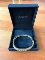 Bracelet Swarovski doré pierres bleues cristaux brillants