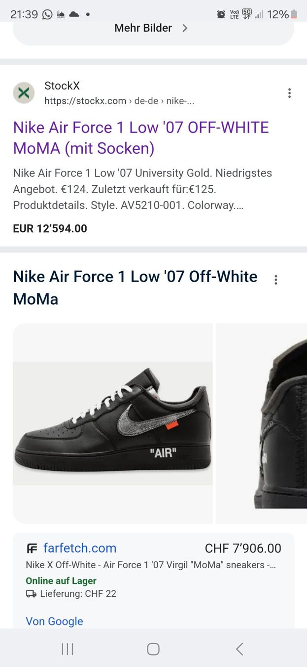 Off-White Scarpe da uomo: Nike Air Force 1 Low '07 OFF-WHITE MoMA - gr. 43 – Usato da Wallisellen venduto da theblacksheep 9