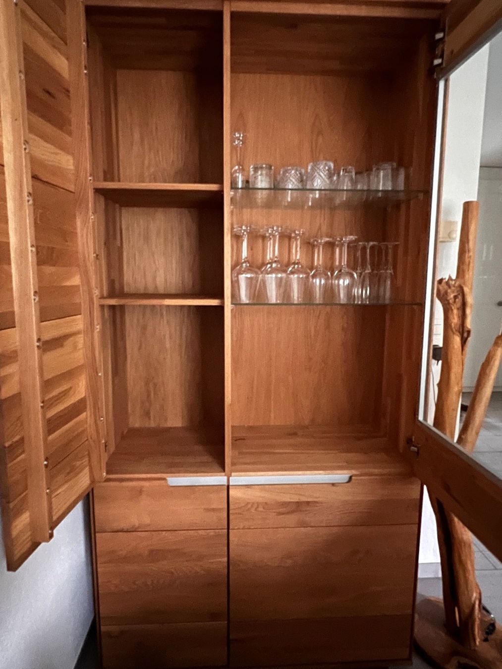 Vitrines: Vitrine Wildeiche Massiv – D'occasion à Hettlingen par BonsaiNaturist.com 2