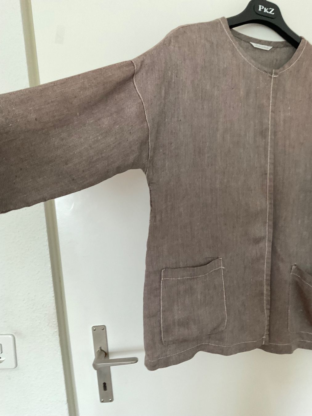 Max Mara Jacken: MAX MARA 100% Leinen oversize Jacke Gr 38 braun – Gebraucht aus Urdorf von alda02 2