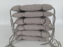 KUDDARNA graue Sitzkissen 6er Set