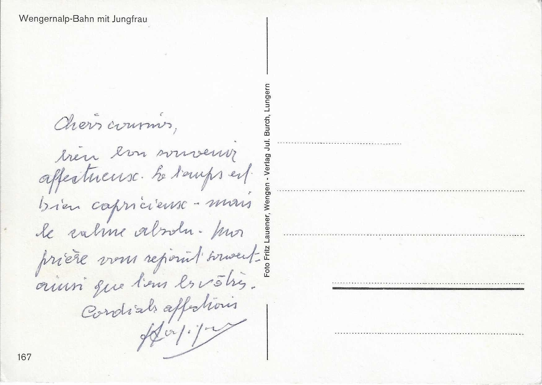 Cartoline postali: Wengernalp-Bahn mit Jungfrau – Usato da Rothrist venduto da Stranglehold 1