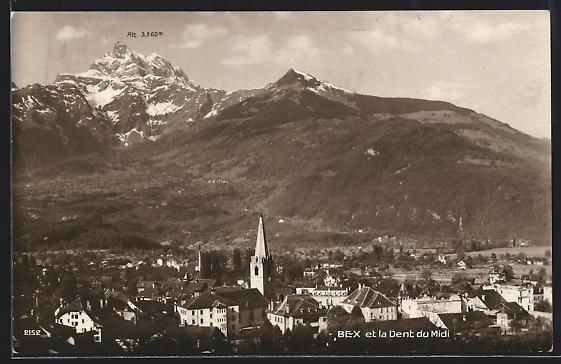 Cartes postales: AK Bex, La Dent du Midi, 1918 – D'occasion à Berlin par bartko-reher
