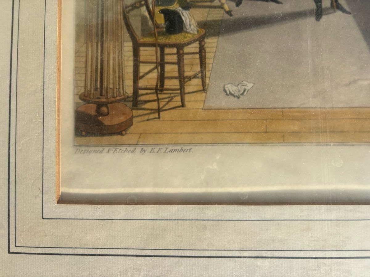 Poster & Bilder: Antike Billard-Szene, um 1897, gerahmt – Gebraucht aus Frauenfeld von Fubech 1