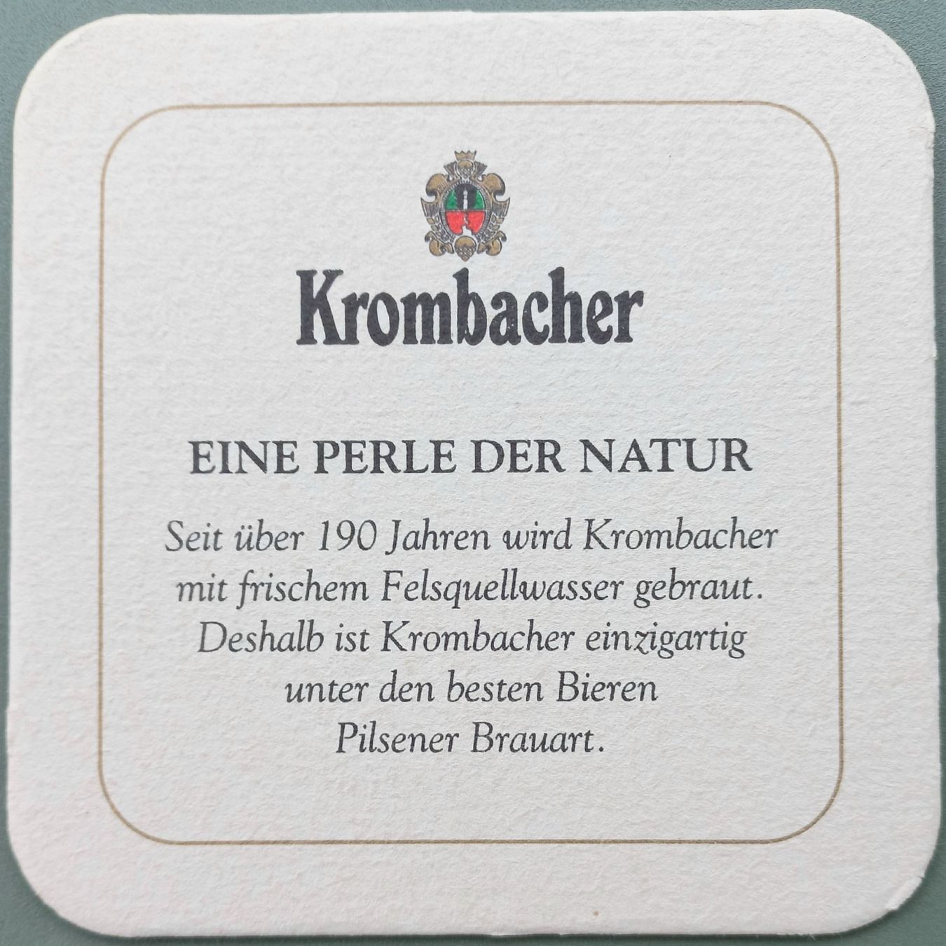 Sottobicchieri: Bierdeckel - Krombacher - D – Usato da Niederuzwil venduto da lubimaja