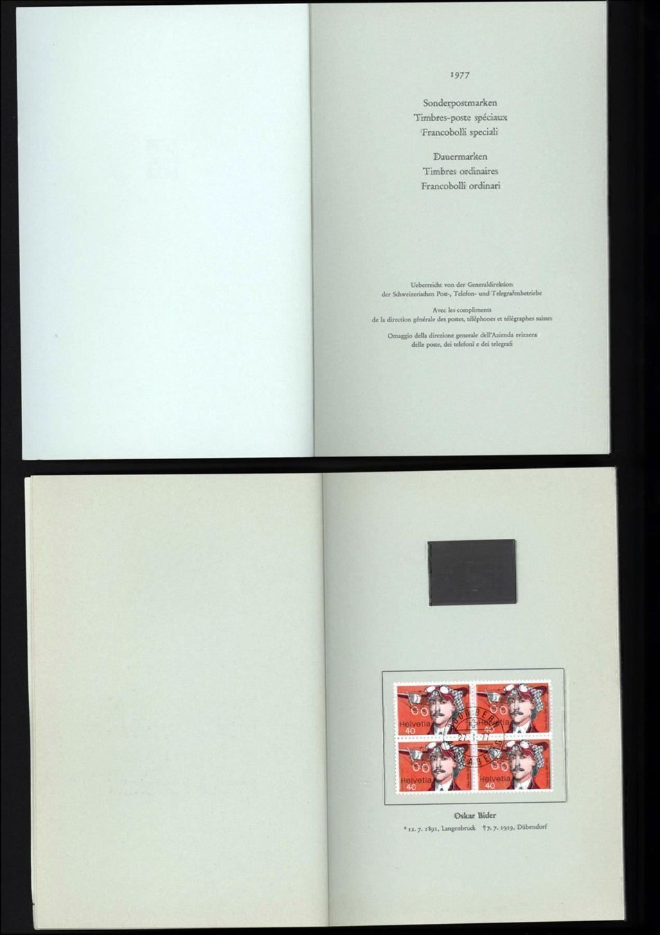Tutti i francobolli: Sonderheft Sonder/Dauermarken 1977(s603) – Nuovo (secondo la descrizione) da Seuzach venduto da Harri19 1