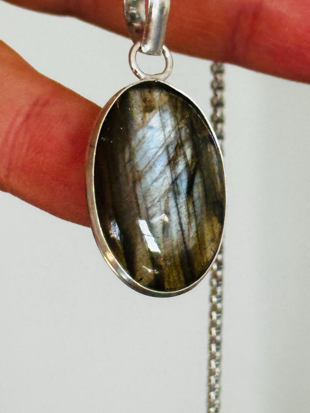 Catenine: Labradorite Gemstone Handmade Jewelry necklace – Nuovo e nell'imballaggio originale da Genève venduto da AGBERG 9