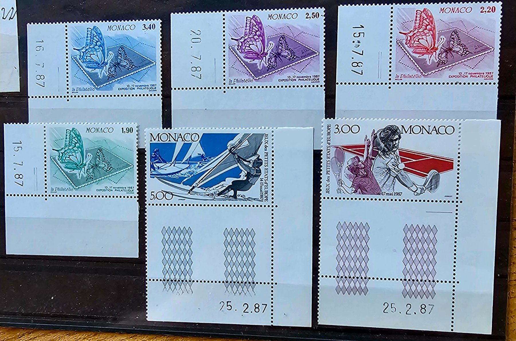 Tutti i francobolli: MONACO coins datés ** 1987 – Nuovo (secondo la descrizione) da Les Valettes venduto da Nuba1