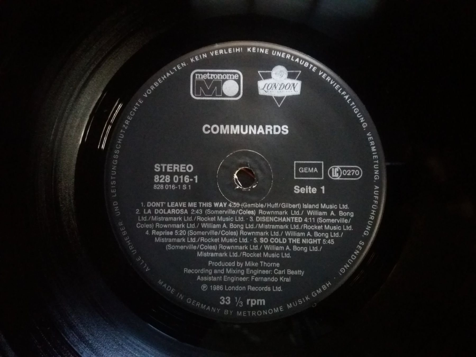 Dischi in vinile: LP (Communards) – Usato da Meyrin venduto da toutatis 4