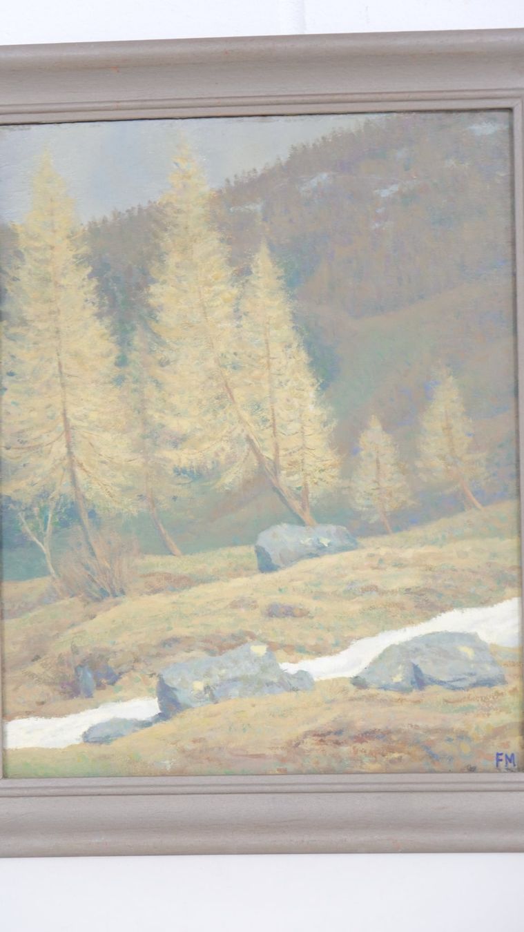 Dipinti: Original Antikes Gemälde - Berglandschaft - um 1900 – Usato da Volketswil venduto da brockipfannenstil 2