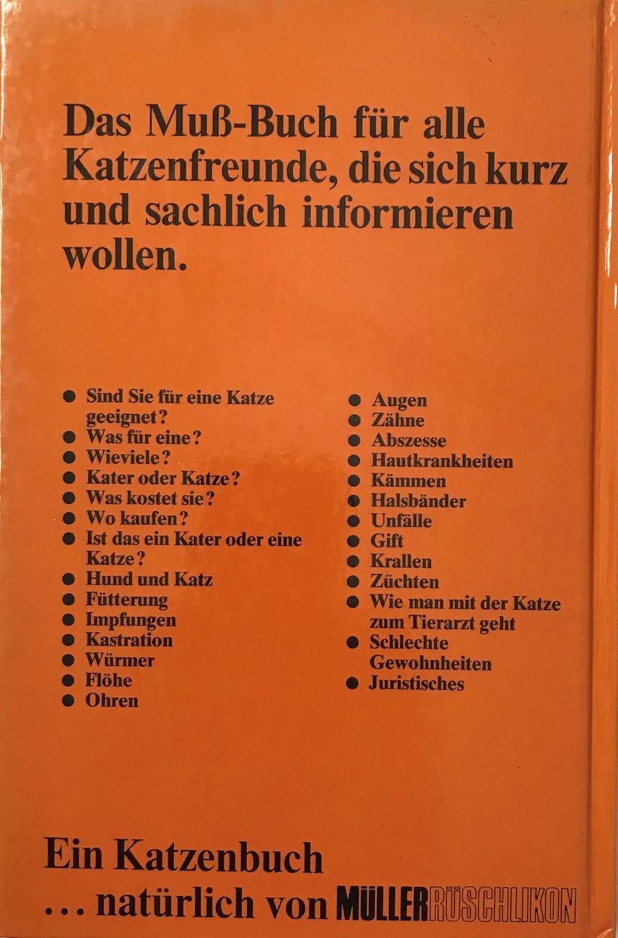 Libri: Kurzgefasste Katzenkunde – Usato da Sarnen venduto da Livres 1