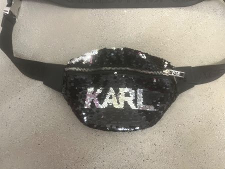 Karl Lagerfeld Gürteltasche Pailletten schwarz
