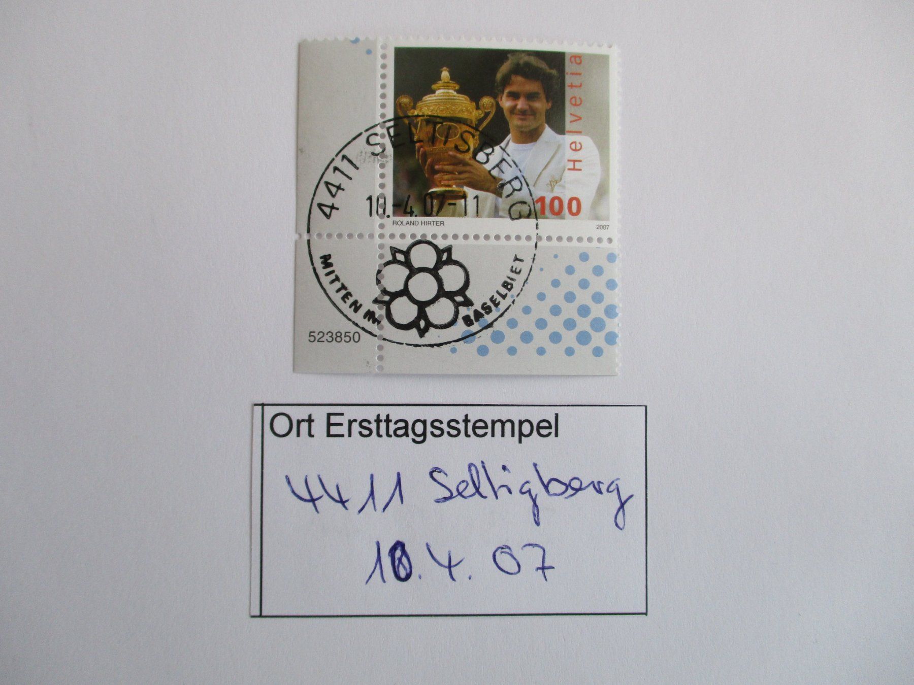 Tutti i francobolli: Voll Ort Ersttagsstempel 4411 Seltigberg – Usato da Langnau b. Reiden venduto da Aktuell88