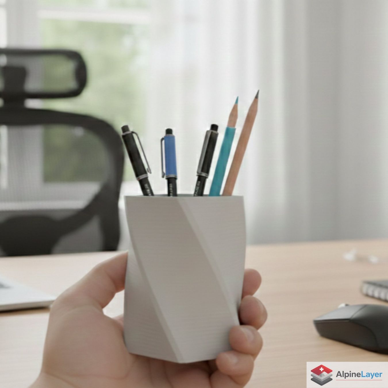 Behälter & Ähnliches: Spiral Pen Holder 3D Printed Desk Organizer White – Neu (gemäss Beschreibung) aus Losone von AlpineLayer