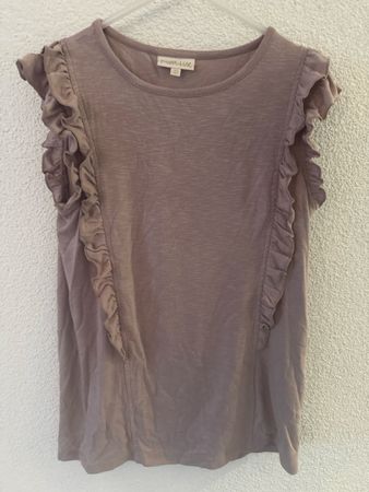 Pomp de lux T-Shirt mit Rüschen, Grösse 134/140, Top Zustand