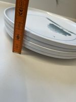 4 Essteller, Durchmesser 25cm, Kunststoff, Camping