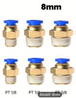 12 Stück Push Fit, Schlauchthülle, Verbindugsstück, Adapter