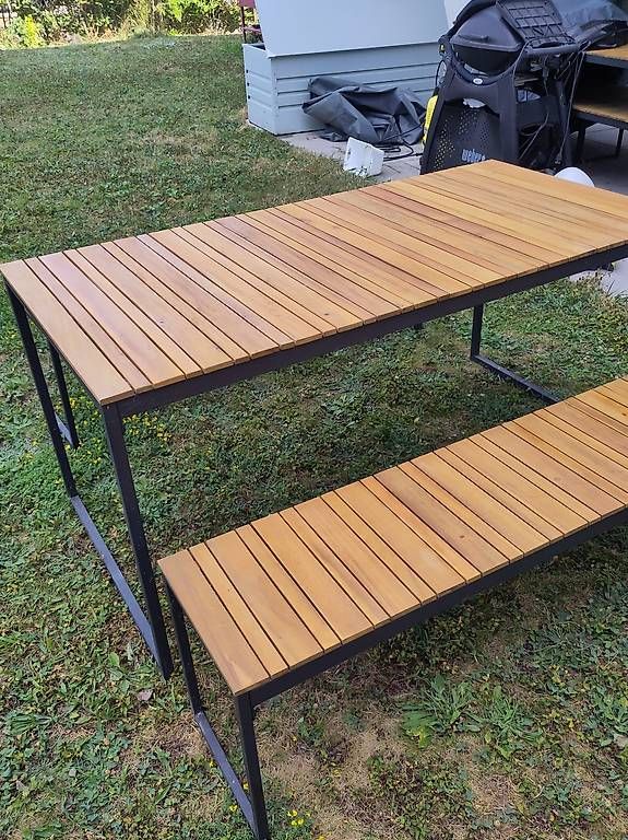 Tische: Table de jardin Giardimo Davao  table 160 cm + 2 bancs – Gebraucht aus Gland von cholletk01
