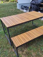 Table de jardin Giardimo Davao  table 160 cm + 2 bancs