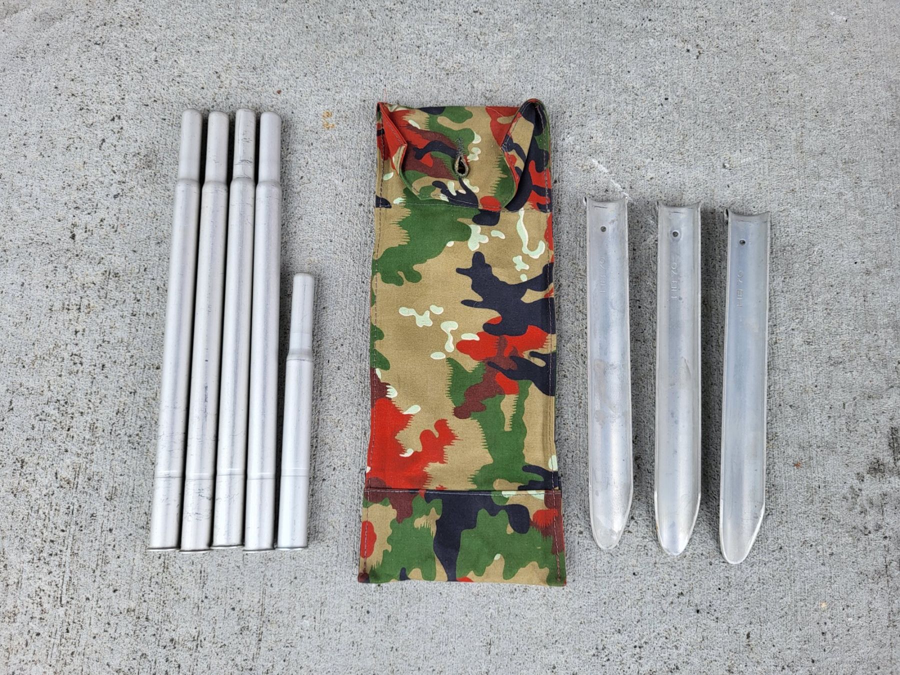 Schweizer Armee Tende : Schweizer Armee Zelteinheit 64 Zubehör – Usato da Egliswil venduto da rom_gd6f