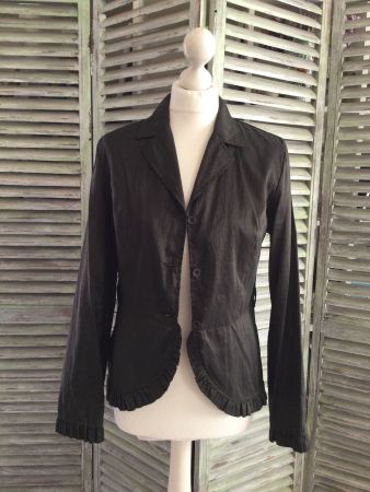 Veste à froufrous verte foncée JARAMAGO