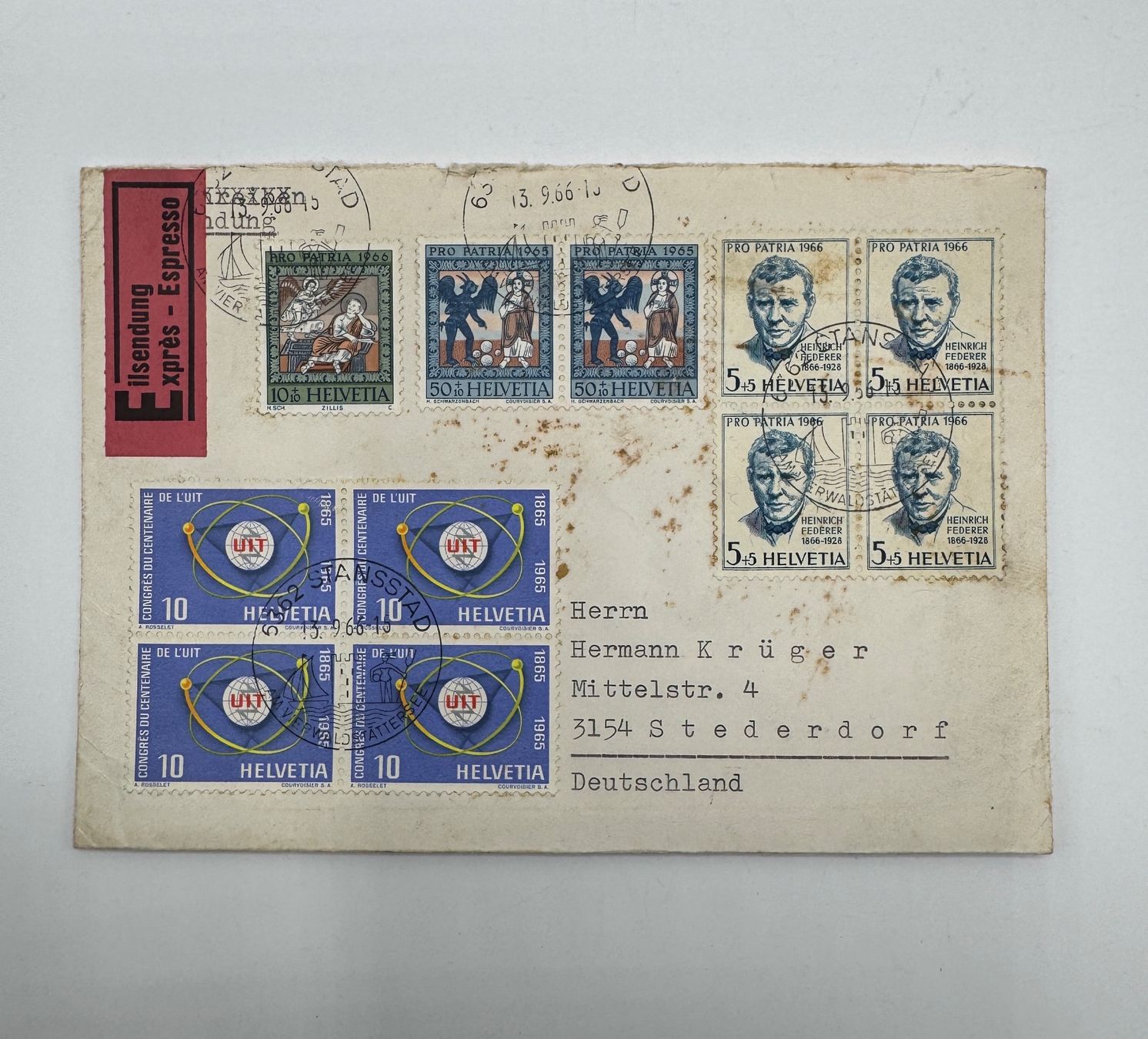 Tutti i francobolli: Briefmarken mit Brief, – Usato da Sachseln venduto da BONATI01 1