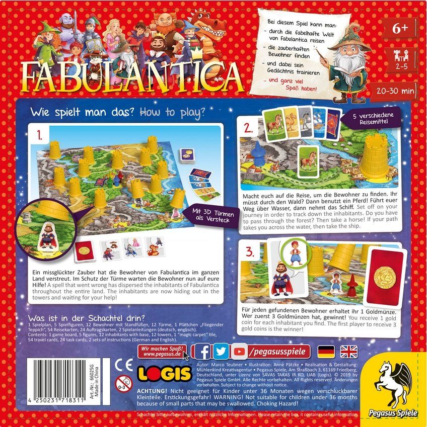 Pegasus Spiele Giochi: Spiel Fabulantica – Nuovo e nell'imballaggio originale da Uster venduto da Ludit 1