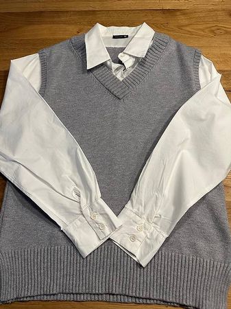 Hemd mit Cardigan