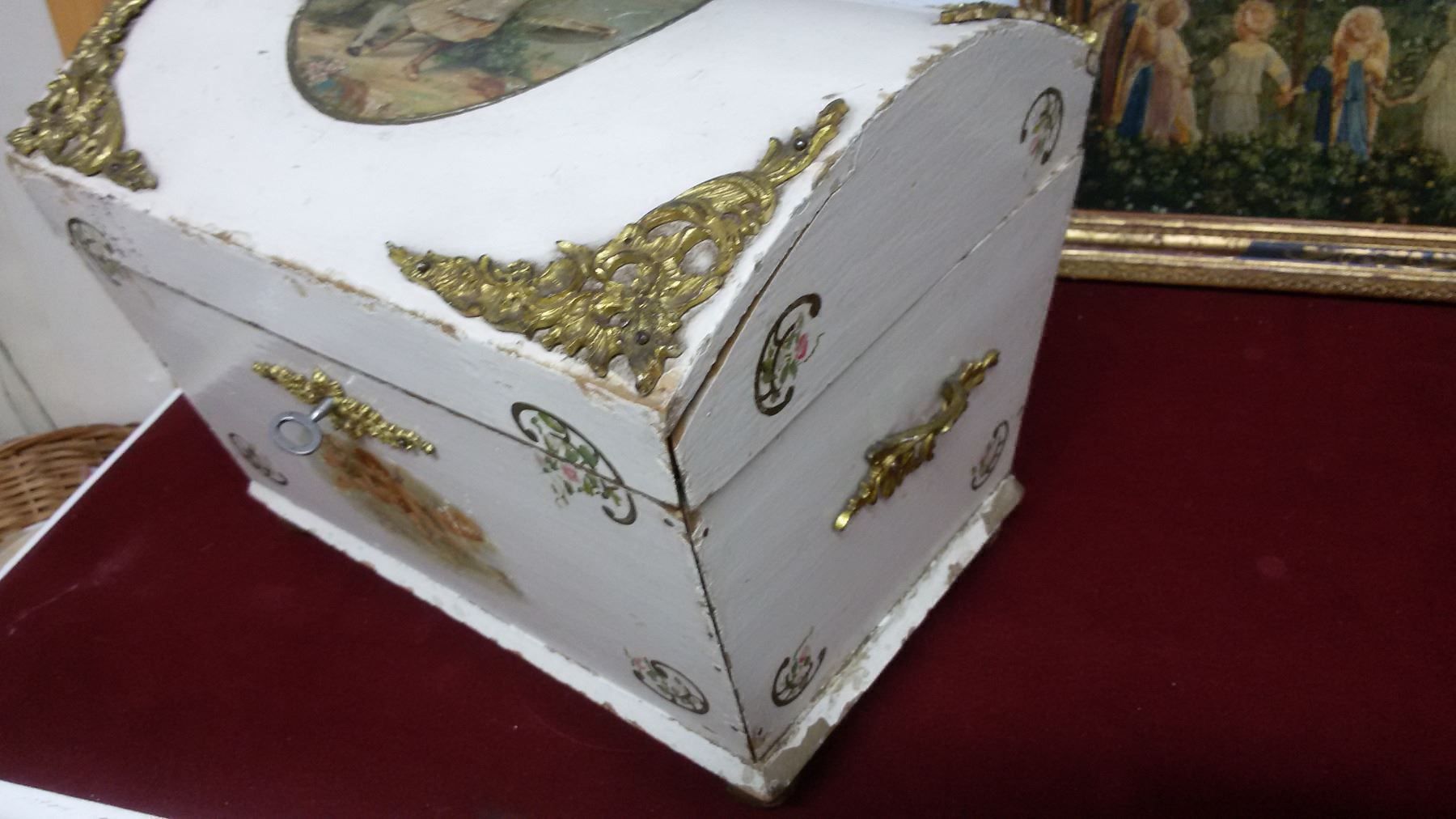 Coffres: atike Schatulle mit Bemlaung – D'occasion à Bischofszell par Joachim-115 1