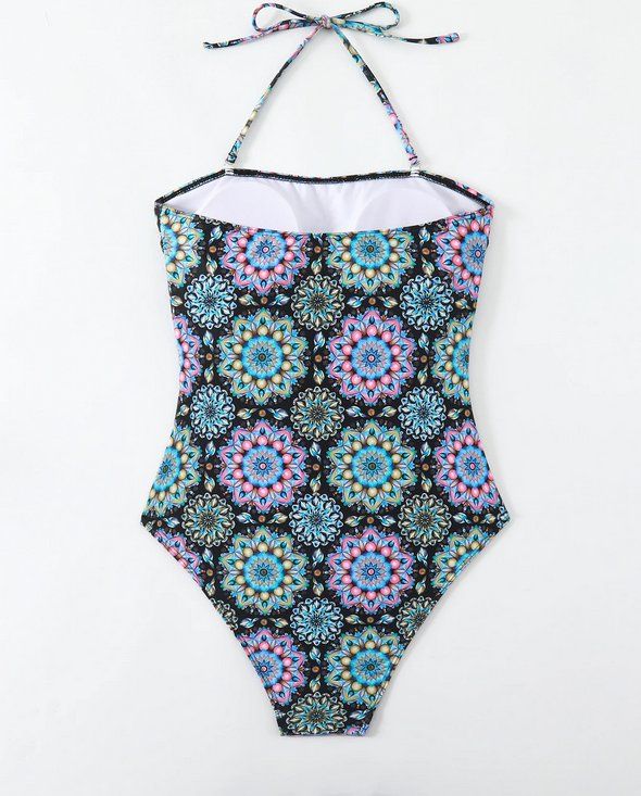 Costumi da bagno & Bikini: Bandeau Badeanzug mit Blumenmuster - S M L – Nuovo e nell'imballaggio originale da Lausanne venduto da MONO-SELECTION 4