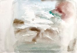 Abstraktes Aquarell, Maße 26 x 18 cm