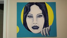 Gemälde Menschen Serie 3 tlg. Acryl auf Leinwand
